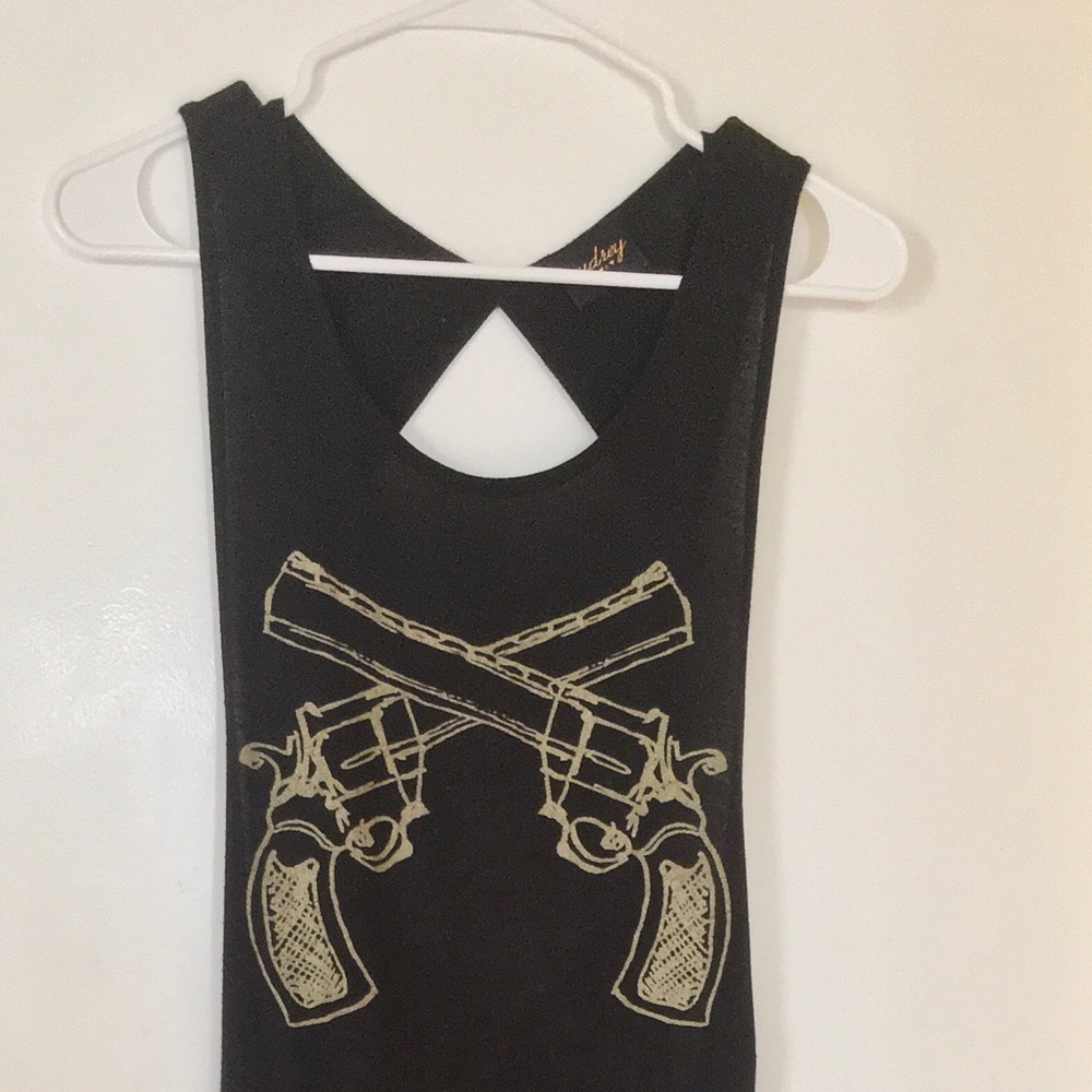 Black Dress with Open Twisted Back